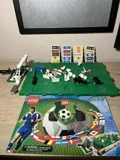 Lego 3409 Champion Challenge Sports Football Pitch Soccer Set 2000 Incomplete 
