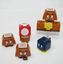LEGO Super Mario Lot of 5 Figures Goomba Bob Omb Mushroom