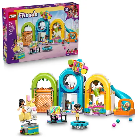 LEGO Friends Fun Indoor Playground - Creative Toy w/a Slide, Ball Pit, Roundabou