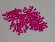 Lego Qty 200 - Magenta - 33291 Plate, Round 1 x 1 with Flower Edge (4 Knobs / Pe
