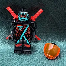 LEGO NINJAGO Red Visor Prime Empire Unagami Minifigure w/ Dual Head njo0566