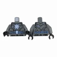 Lego Minifigure Torso Armor Plates with Electrified Lord Krakenskull