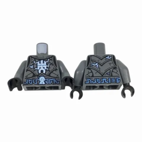 Lego Minifigure Torso Armor Plates with Electrified Lord Krakenskull