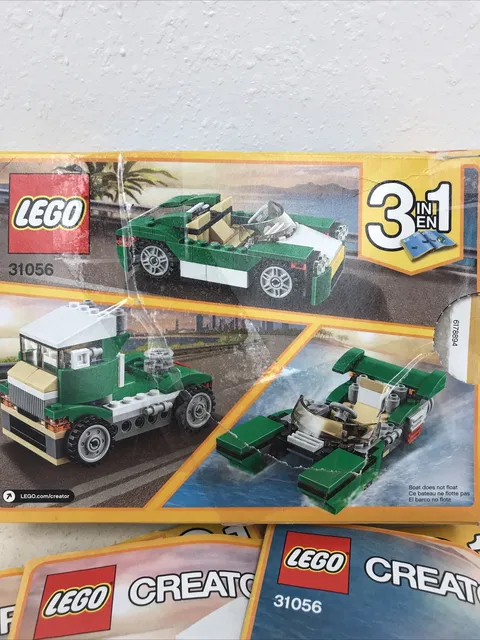 Vintage LEGO Creator  3-in-1  Green Cruiser #31056 RARE
