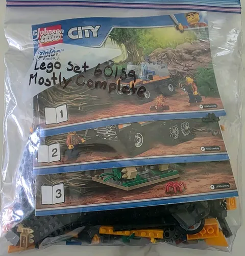 LEGO City 60159 Jungle Halftrack Mission Mostly Complete 
