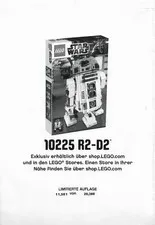 LEGO Poster 10225 of R2-D2 Limited Edition Excellent