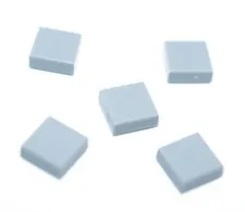 5 LEGO Light Bluish Gray 1x1 Tile medium stone grey smooth tiles 3070 4211415
