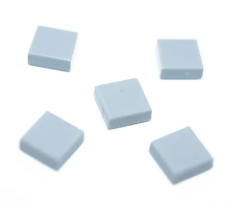 5 LEGO Light Bluish Gray 1x1 Tile medium stone grey smooth tiles 3070 4211415