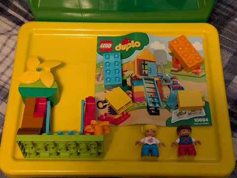 Lego Duplo 10864 Large Playground Brick Box 100% Complete 2018 RETIRED w/ Brick