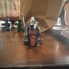 LEGO Plastic Minifigure Knight/Warrior with Spiked Shield and Sword
