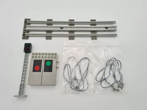 Lego® 12V TRAIN Railway 7860 Signal Signaling System with Remote SET