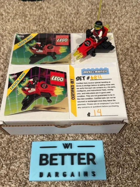 Lego Space M:Tron PULSAR CHARGER Set 6811 - 100% Complete w/ Manual & Minifig