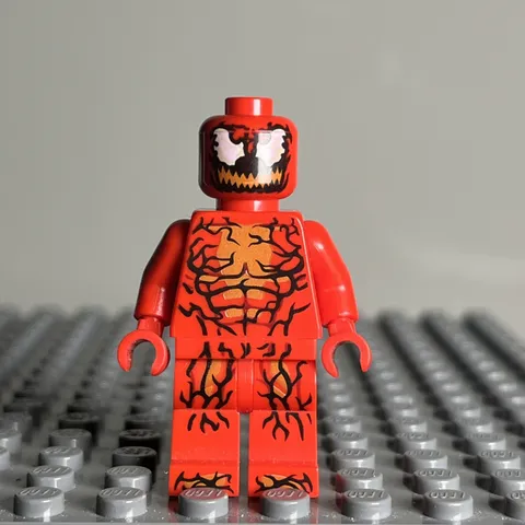 LEGO Carnage Minifigure Marvel Super Heroes 76163 sh0632 CMF Lot Rare - 3D