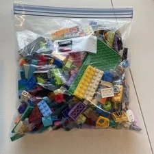 Mixed Lot Of Legos, Over 1 Pound, Gallon Bag, Assorted Bricks, Building Blocks