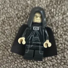 LEGO Star Wars Emperor Palpatine Minifigure w/ Hood & Cape Plastic Figure