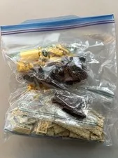 Lego Pieces 0.5lb Yellow, Tan, Brown Assorted Bulk Bricks