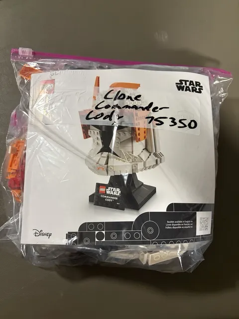 LEGO Star Wars Commander Cody 75350 Helmet Collection w/ Instructions, Bagged