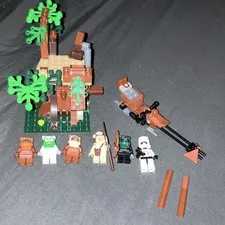 LEGO Star Wars Ewok Attack 7956 Complete Set 166pcs w/ Minifigures, No Box