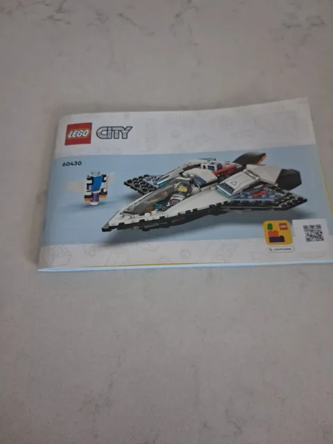 Instruction booklet for the LEGO City Interstellar Spaceship (set 60430)