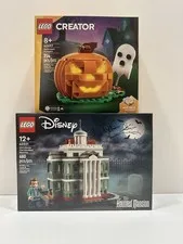 LEGO 40697 Creator Halloween Pumpkin GWP + 40521 Mini Disney Haunted Mansion