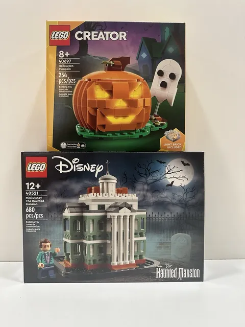 LEGO 40697 Creator Halloween Pumpkin GWP + 40521 Mini Disney Haunted Mansion