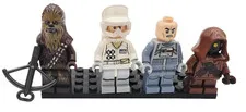 LEGO Star Wars Minifigure Lot • Chewbacca • Hoth Rebel • Officer • Jawa