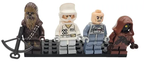 LEGO Star Wars Minifigure Lot • Chewbacca • Hoth Rebel • Officer • Jawa