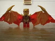 LEGO Ninjago Golden Dragon Kai Minifigure Crystalized 71769 Authentic