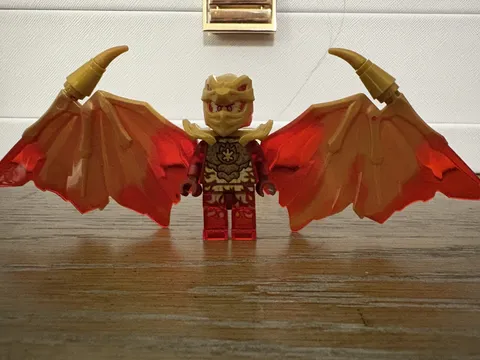 LEGO Ninjago Golden Dragon Kai Minifigure Crystalized 71769 Authentic