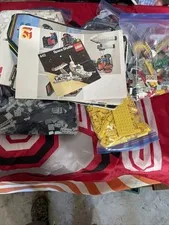 Bulk Vintage Lego Lot Space Mini Figures Wheels Manuals