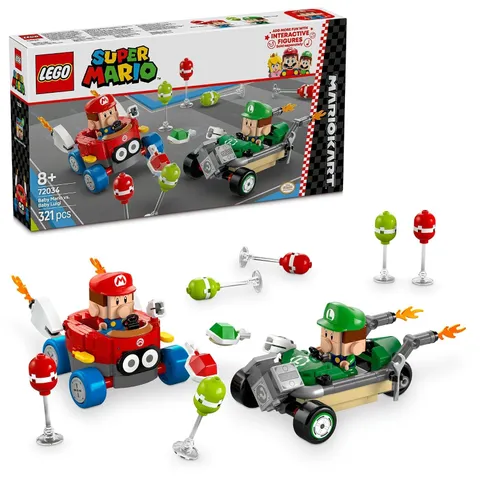 LEGO Super Mario Kart Baby Mario vs Baby Luigi 72034 Japan