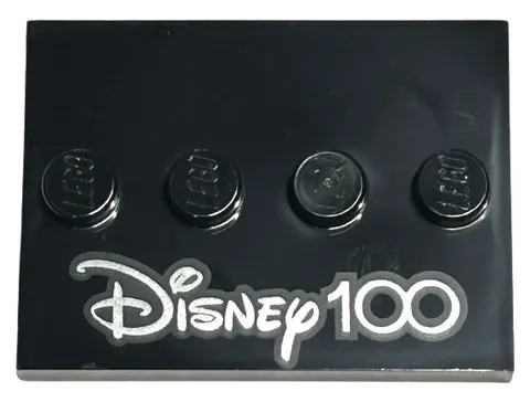 LEGO 4x Tile, Modified 3 x 4 with 4 Studs in Center, Disney 100  inv.627