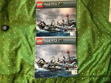 Lego 8633 agents manuals onlt. complete set 1 and 2 good conditon