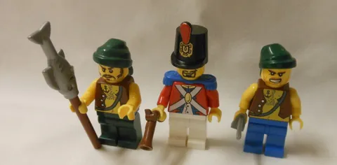 LOT OF 3: LEGO MINI FIGURES 6299 IMPERIAL SOLDIER PI109 AND PIRATE FRIENDS 2009