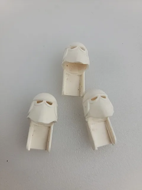 Lot 3 Lego Star Wars White Snowtrooper Minifig Helmets  Snow Trooper