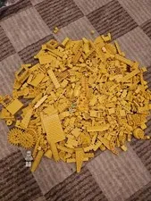 Gallon Size Bag of Bulk Yellow Lego Pieces