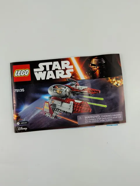 Lego Star Wars 75135 Obi-Wan’s Jedi Interceptor Instruction Manual Book Only