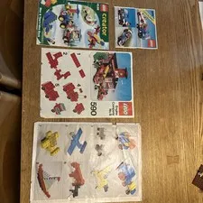 VINTAGE LEGO Booklet And Instructions LOT 1970s Set #590 #6679 VINTAGE