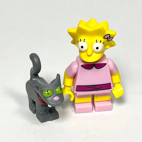 LEGO Simpsons Minifigures Series 2 Lisa Simpson with Snowball II Cat 71009