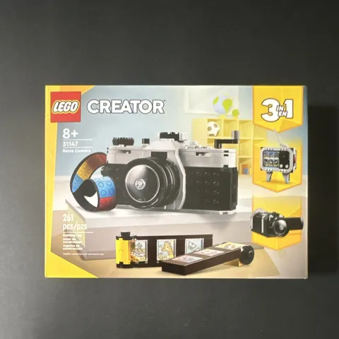 LEGO Creator 3-in-1 Retro Camera 31147 Set, 261 Pieces, Ages 8+