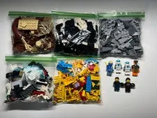 Genuine LEGO Bulk Lot - 1.5 Pound Bag of Assorted Colors & Sizes - & Mini Figs