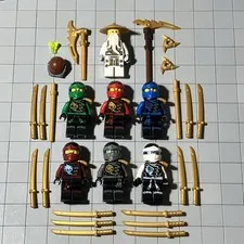 Lego Skybound Lot Of 10 Minifigures Ninjago Cole Zane Kai jay Nya  G2 61