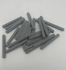 25x Lego Technic Technic Cross Bars 5 Long 32073 Light Bluish Gray