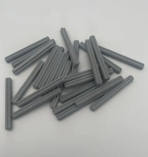 25x Lego Technic Technic Cross Bars 5 Long 32073 Light Bluish Gray