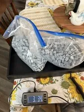 3 Pounds Of lego light bluish gray modified masonary bricks profile wall 98283