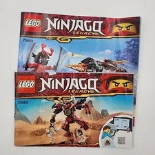 LEGO Ninjago Legacy Instructions Bundle 70665 Samurai Mech & 70669 Earth Driller
