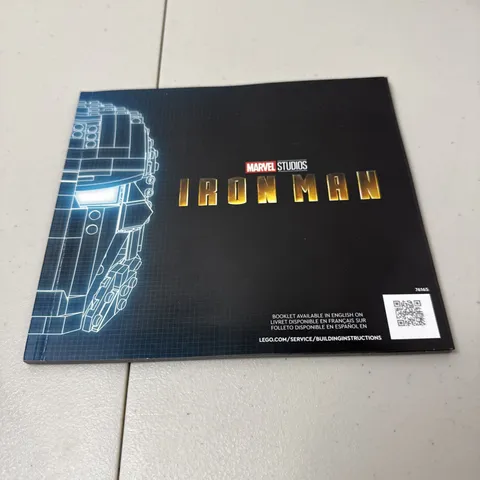 LEGO Marvel Iron Man Helmet 76165 Manual Only