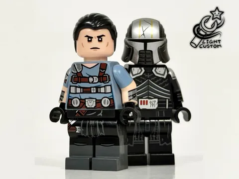 Lego Star Wars Lord Starkiller & Galen Marek Minifigure Light Customs LC Rais