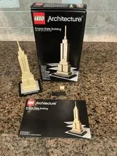 LEGO ARCHITECTURE: Empire State Building # 21002 Complete Set w/Box and Manual