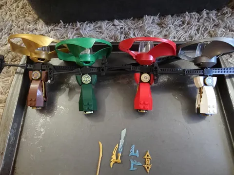 LEGO NINJAGO Airjitzu Flyers Lot of 4 w/ Some Accessories - NO MINIFIGURES